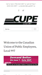 Mobile Screenshot of cupe997.ca